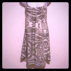 Women’s Hurley Sundress Tie Dye Gray White Size Medium